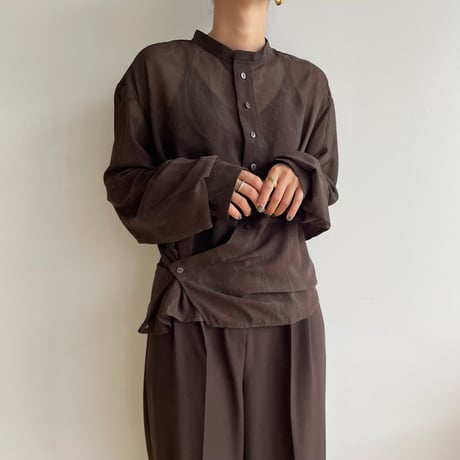 《予約販売》sheer marble blouse/2colors_nb0088