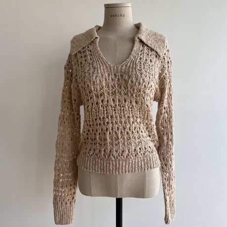 《予約販売》low gage summer knit/2colors_nt1360