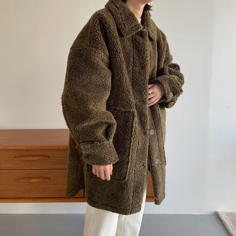 【nokcha original】boa mouton jacket/khaki_no0187