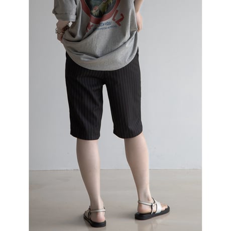 《予約販売》stripe mannish half pants/2colors_np1008