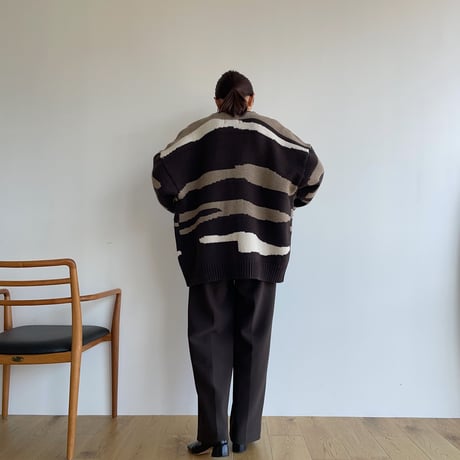 【nokcha original】ennui knit cardigan/deep brown_nt1502