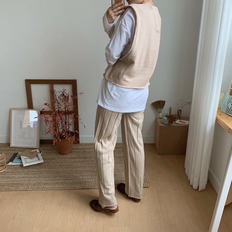 ✳︎予約販売✳︎rib knit relax pants_np0048