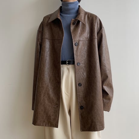【nokcha original】accent jacquard high neck tops/ 3colors_nt1881