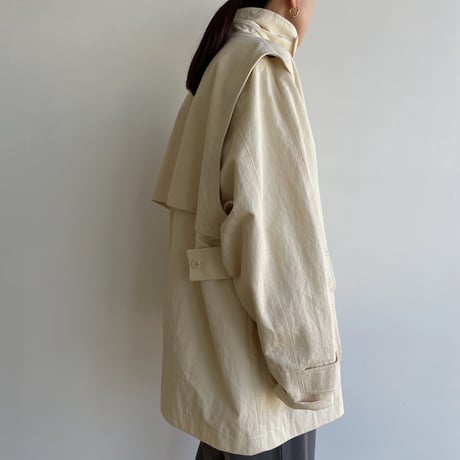 【nokcha original】2way mannish jacket/ivory_no0277