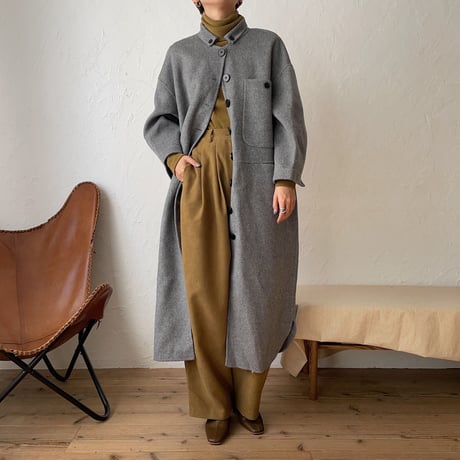《予約販売》pocket long wool coat/2colors_no0139