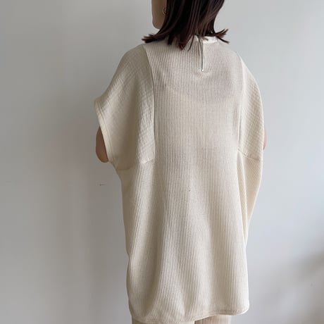 【nokcha original】2way material tops_nt1354