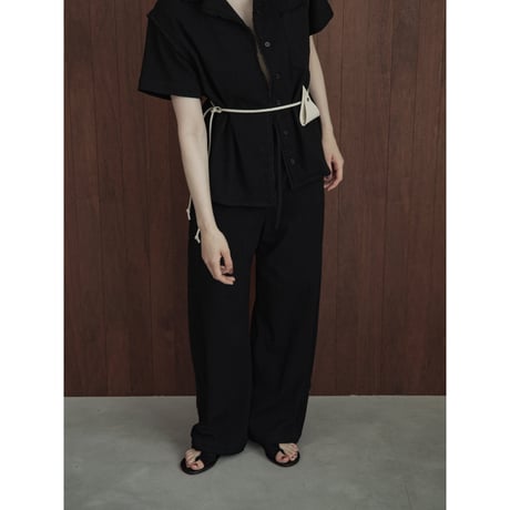 - AUTHENTIC series - vintage like linen oval pants/2colors_an0040