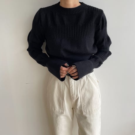 《予約販売》accent minimal knit/3colors_nt1530