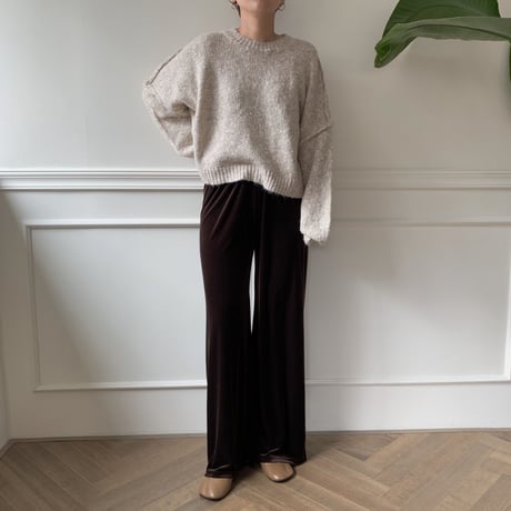 ✳︎予約販売✳︎velvet long pants/2 colors pants_np0068