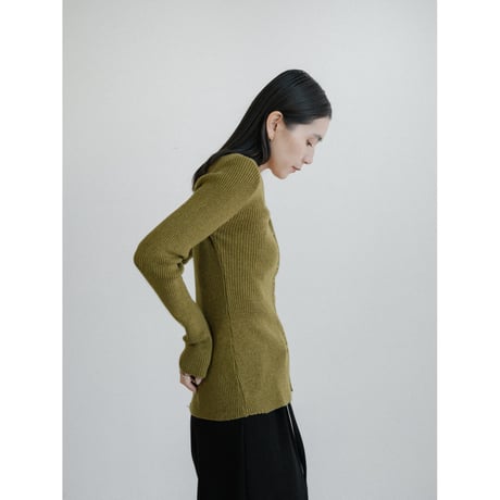 《予約販売》v neck lady lib knit cardigan/2colors_nt2471