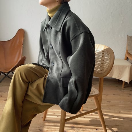 《予約販売》over middle coat/2colors_no0136
