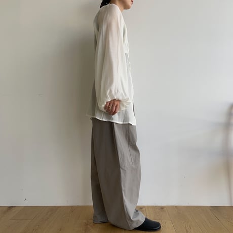 《予約販売》lady sheer blouse/2colors_nb0133