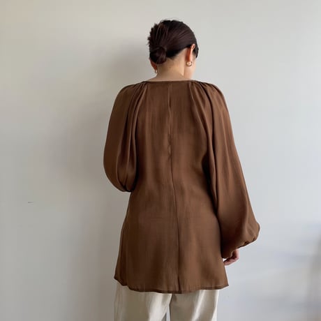 《予約販売》lady sheer blouse/2colors_nb0133