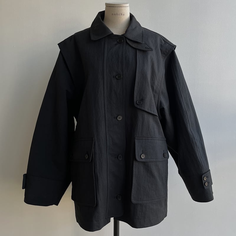 nokcha original】2way mannish jacket/deep navy_ nokcha original】2way mannish jacket/deep navy_