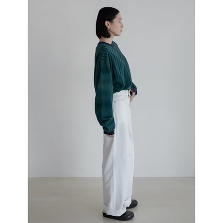 《予約販売》border accent over tee/2colors(unisex)_nt2229