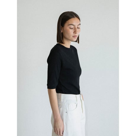 《予約販売》mid sleeve sheer tee/2colors_nt2565