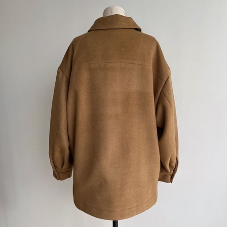 【nokcha original】twill shirt jacket/deep beige_no0246