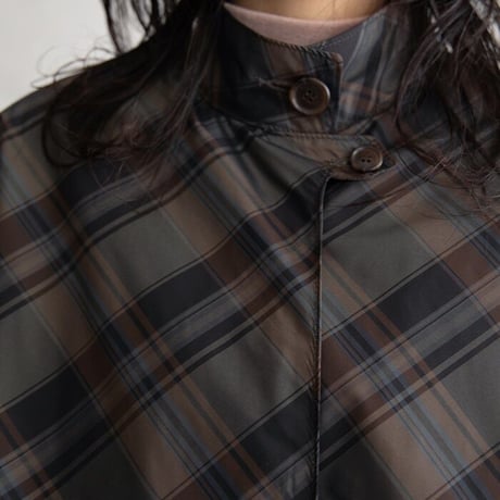 【nokcha original】quality over check coat_no0200