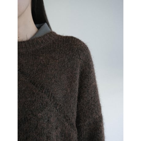 《予約販売》accent mohair knit pullover/2colors_nt2461
