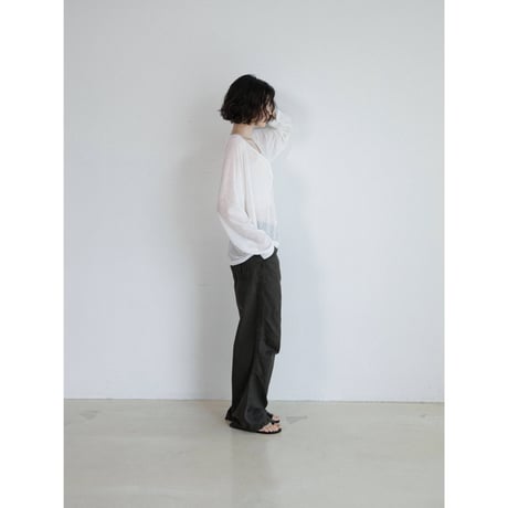 《予約販売》sheer lib button fly tops/2colors_nt2600