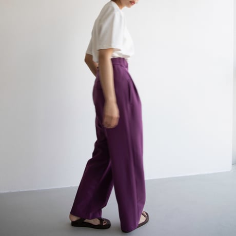 【nokcha original】waist pants/grape_np0596