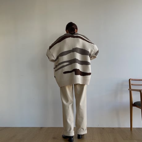 【nokcha original】ennui knit cardigan/ivory_nt1501