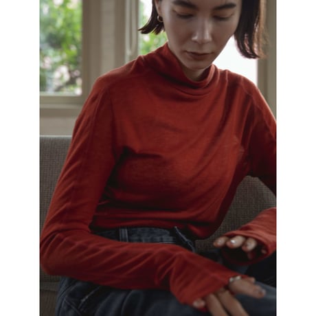 【NOKCHA original】cover stich sheer tops/3colors_nt2119