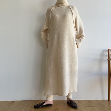 【nokcha original】raglan sleeve warm ops/ivory_nd0131