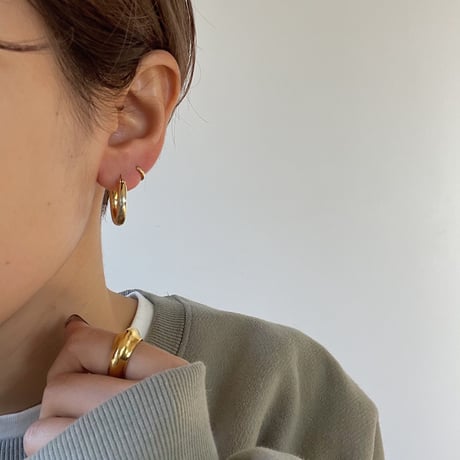 《予約販売》silver925 minimal ring pierce/2colors_na0246