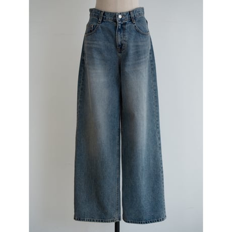 《予約販売》vinage like wide jeans_nj0163