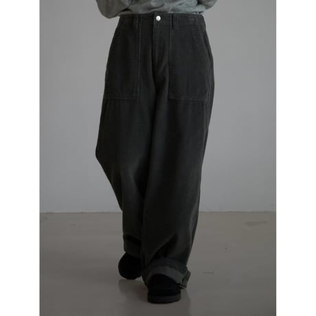 《予約販売》waist mark corduroy wide pants/2colors_np1045