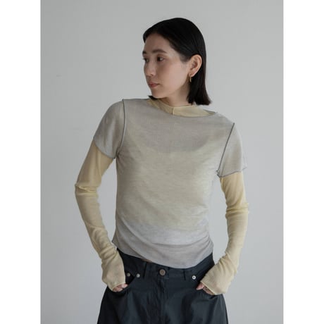 《予約販売》sheer cropped tops/4colors_nt2266