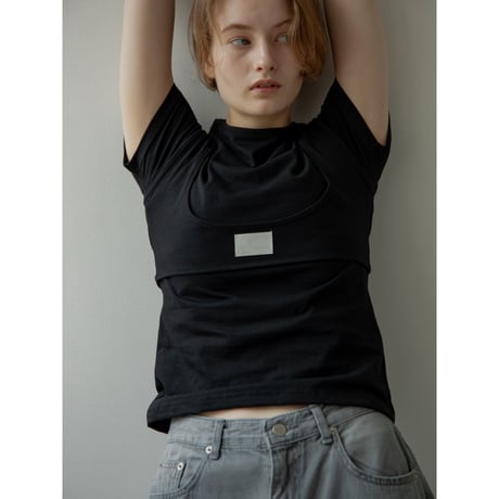 【NOKCHA original】layered label tee/3colors_nt2301