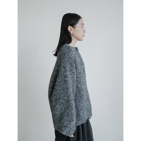 《予約販売》melange button over knit/2colors_nt2453