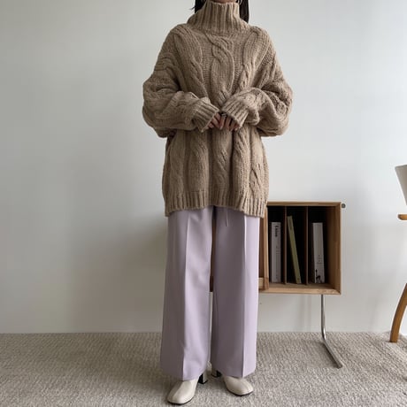 《予約販売》twist cable over knit_nt1224