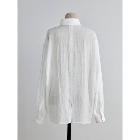 【NOKCHA original】mannish sheer shirt jacket/2colors_nb0376