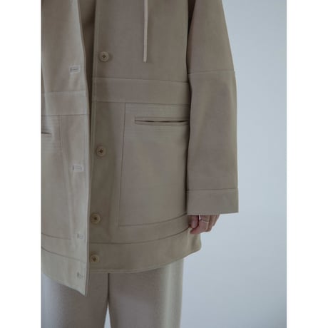 - AUTHENTIC series - real suède rich jacket/écru_an0014