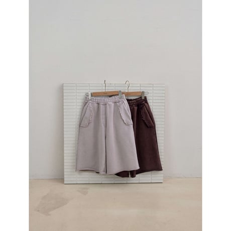 【NOKCHA original】ashed sweat harf pants/2colors_np1254