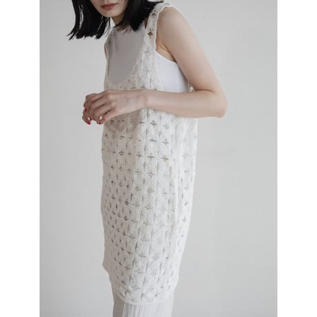 《予約販売》crochet knit midi tops/2colors_nt2329