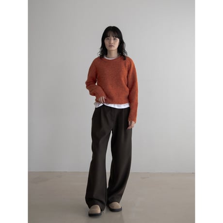 《予約販売》minimal mannish knit tops/2colors_nt2174