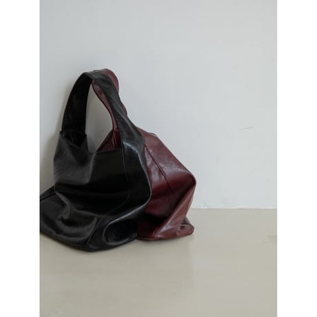 《予約販売》handsome leather like bag/2colors_na0733