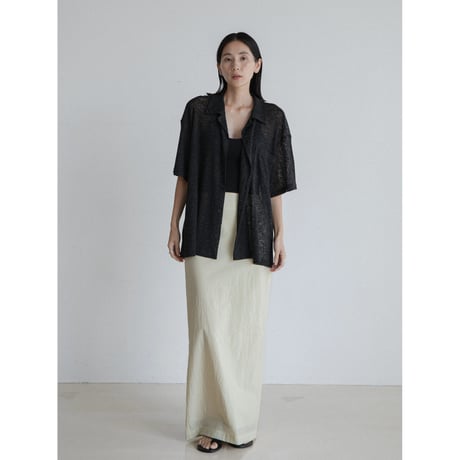 《予約販売》linen soft over knit shirt/2colors(unisex)_nb0323