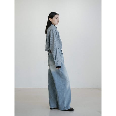 《予約販売》accent stripe shirt/2colors_nb0353