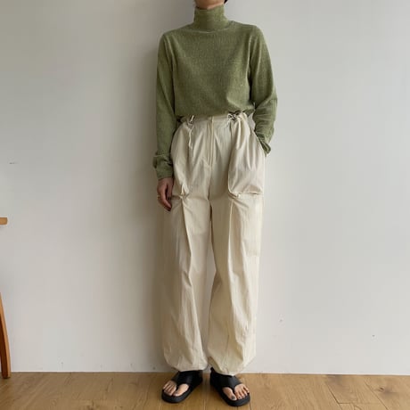 【nokcha original】2way pocket washer pants/ivory_np0768