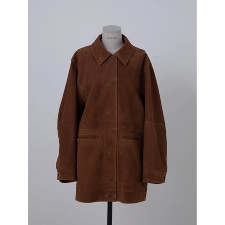 - AUTHENTIC series - real suède rich jacket/camel_an0037