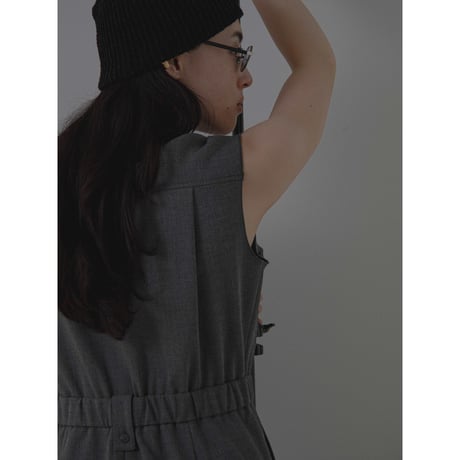 - AUTHENTIC series - AUTHENTIC jump suit/charcoal gray_an0013