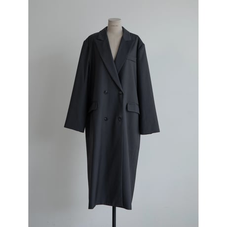 《予約販売》double breasted long coat/2colors_no0439