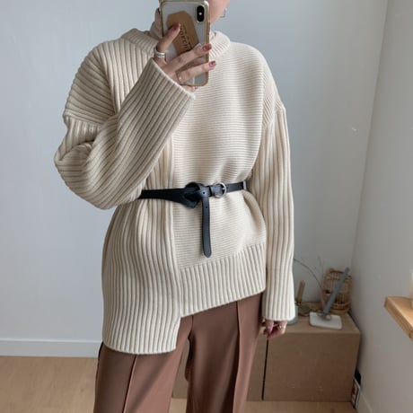 ✳︎予約販売✳︎leather point belt/2colors_na0083