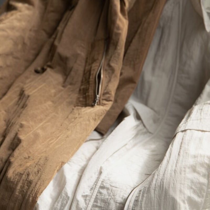 nokcha original】washer quilting trench coat/iv