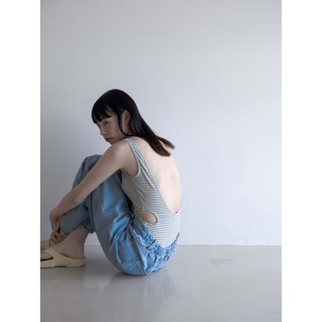 《予約販売》border lady swim wear/2colors_nw0001